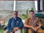 Kepala Bidang Perencanaan Dan Pengembangan Bapenda Kabupaten Subang Wawan Gunawan S. STP, M. Ap (Kanan) Bersama Kasi Pendataan Kantor P3DW Samsat Subang H. Ahmad Zayidin Anshori
