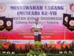 Bupati Subang Hadiri Muscab Ke-VII Ikatan Bidan Indonesia Kabupaten Subang